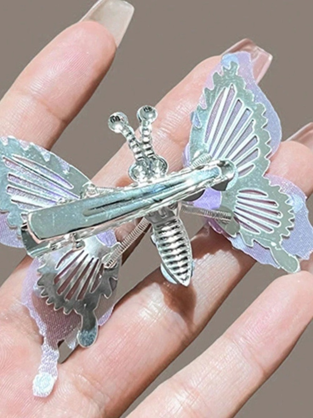 Boho Colorful AB Rhinestones Claw Hair Clip - Picture 5 of 7
